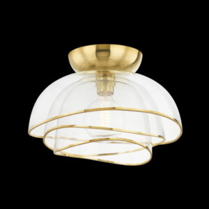 Corbett 1 LIGHT FLUSH MOUNT 358 17 VPB