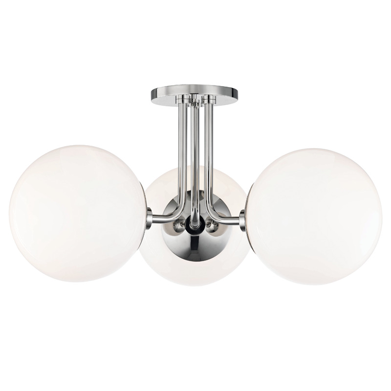 Mitzi by Hudson Valley Lighting Stella Semi Flush H105603 PN
