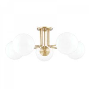 Mitzi by Hudson Valley Lighting Stella Semi Flush H105605 AGB