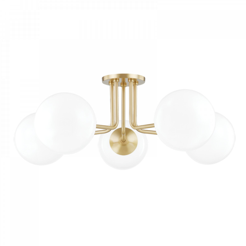 Mitzi by Hudson Valley Lighting Stella Semi Flush H105605 AGB