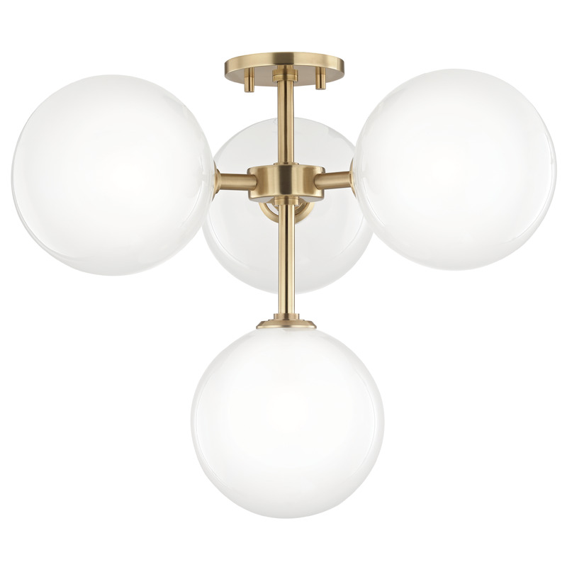 Mitzi by Hudson Valley Lighting Ashleigh Semi Flush H122604 AGB
