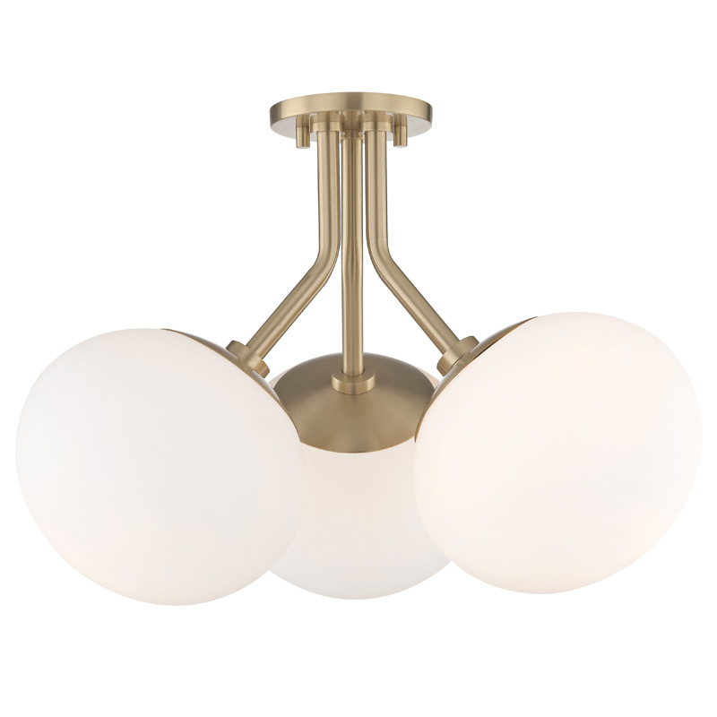 Mitzi by Hudson Valley Lighting Estee Semi Flush H134603 AGB