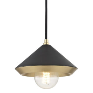 Mitzi by Hudson Valley Lighting Marnie Pendant H139701S AGB BK