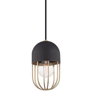 Mitzi by Hudson Valley Lighting Haley Pendant H145701 AGB BK