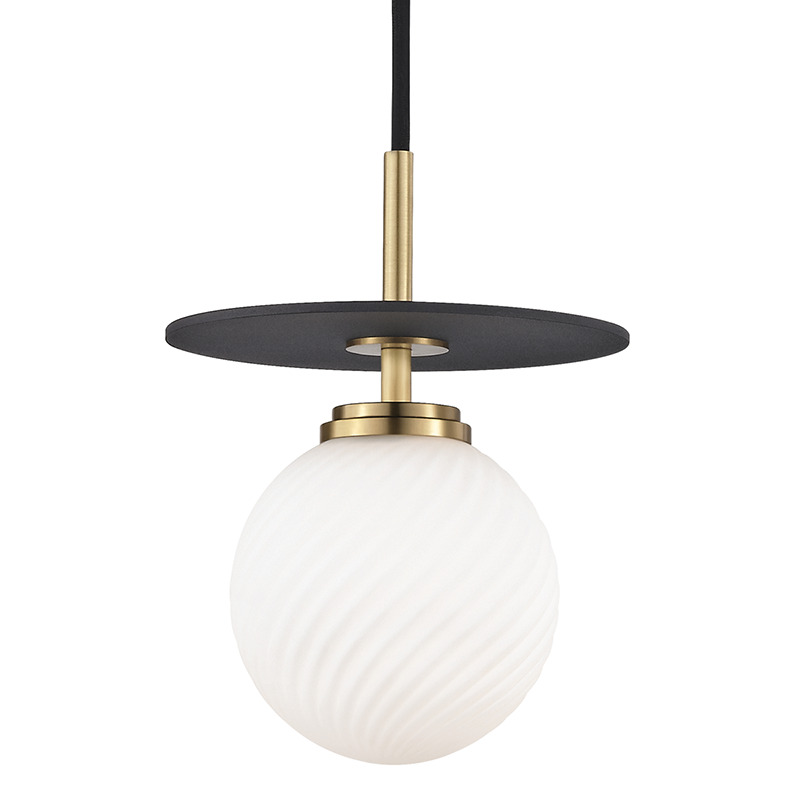 Mitzi by Hudson Valley Lighting Ellis Pendant H200701S AGB BK