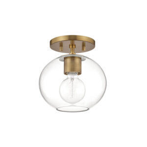 Mitzi by Hudson Valley Lighting Margot Semi Flush H270601 AGB