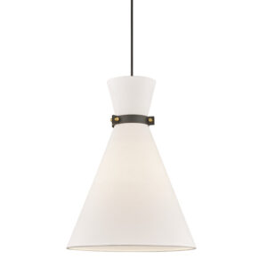 Mitzi by Hudson Valley Lighting Julia Pendant H294701L AGB BK