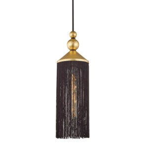 Mitzi by Hudson Valley Lighting Scarlett Pendant H300701 GL BK