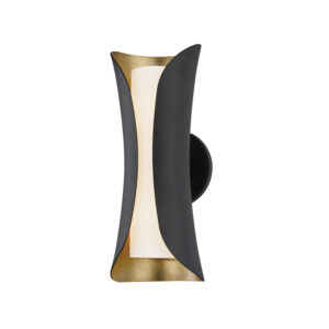 Mitzi by Hudson Valley Lighting Josie Wall Sconce H315102 GL BK