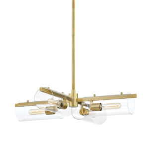 Mitzi by Hudson Valley Lighting Ariel Chandelier H326804 AGB