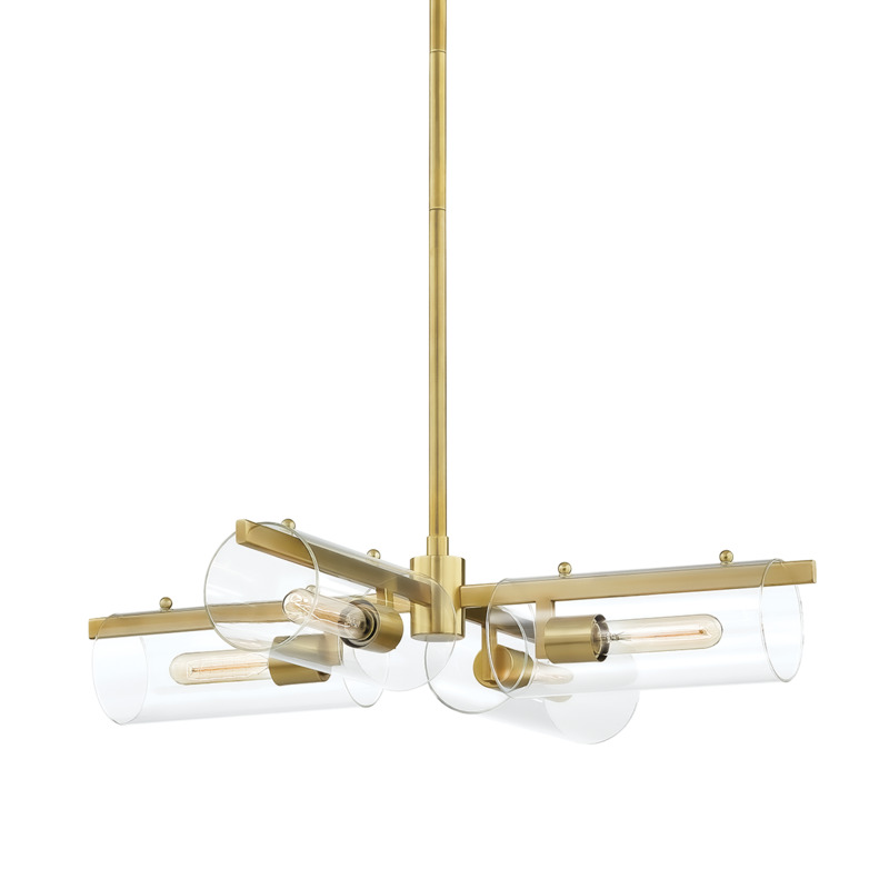 Mitzi by Hudson Valley Lighting Ariel Chandelier H326804 AGB