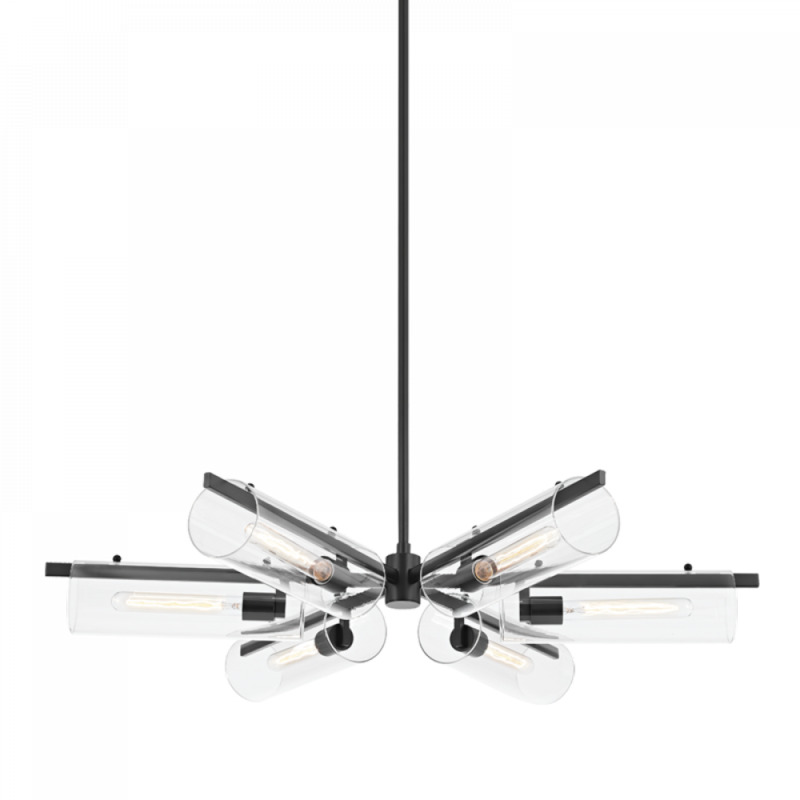 Mitzi by Hudson Valley Lighting Ariel Chandelier H326806 SBK