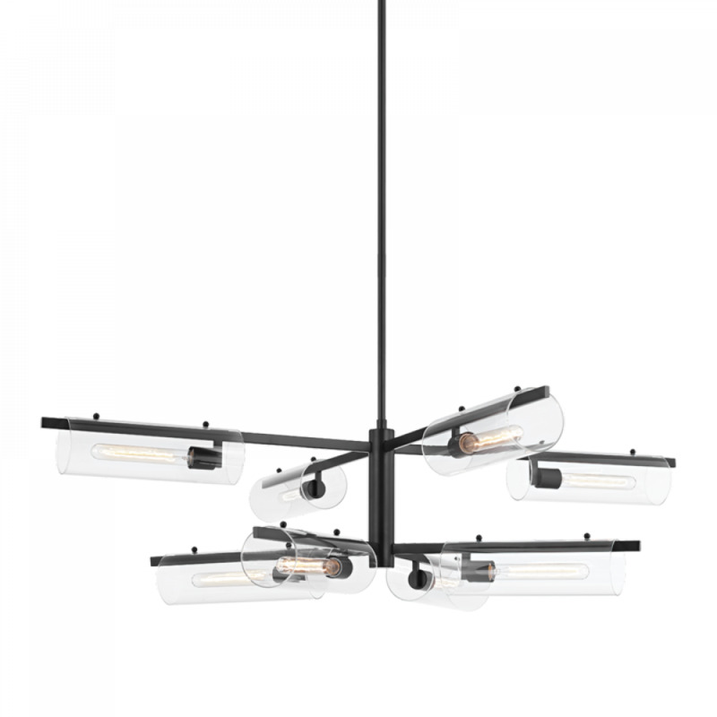 Mitzi by Hudson Valley Lighting Ariel Chandelier H326808 SBK