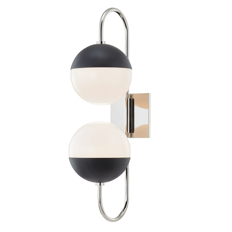 Mitzi by Hudson Valley Lighting Renee Wall Sconce H344102B PN BK