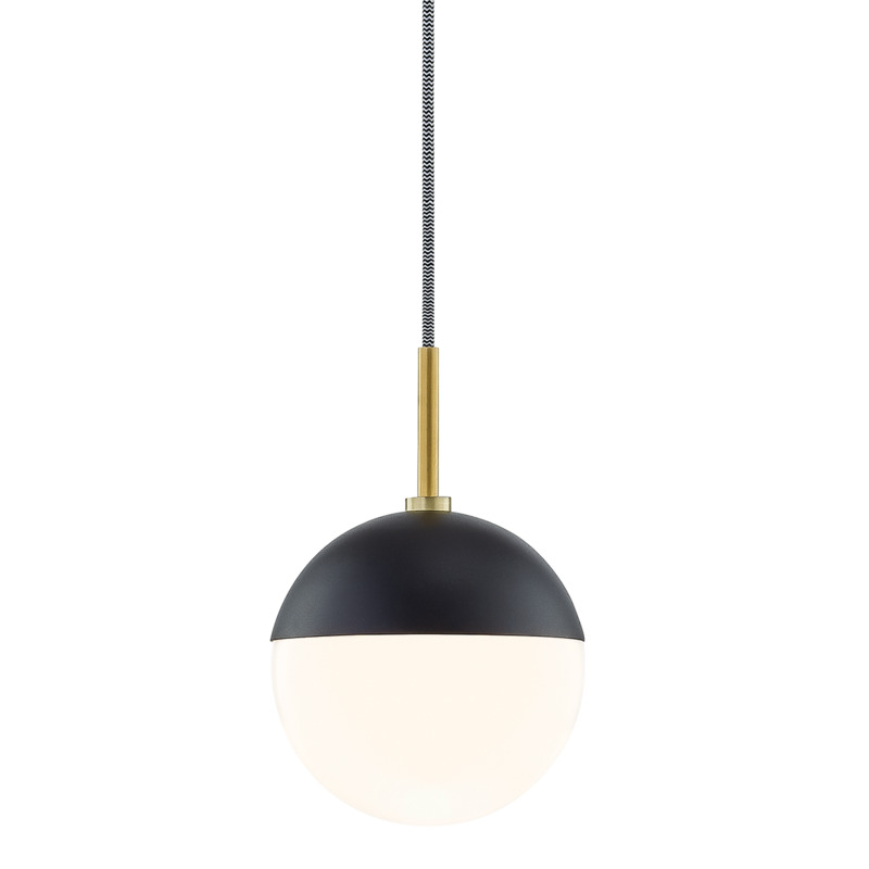 Mitzi by Hudson Valley Lighting Renee Pendant H344701 AGB BK