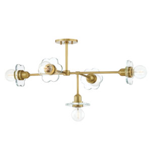 Mitzi by Hudson Valley Lighting Alexa Chandelier H357805 AGB
