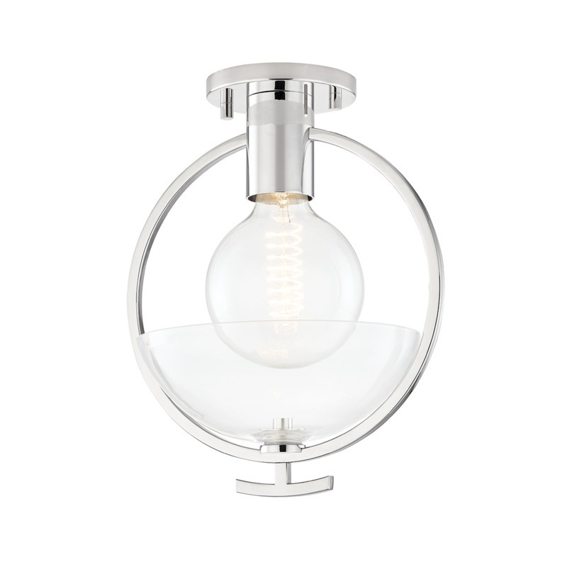 Mitzi by Hudson Valley Lighting Ringo Semi Flush H387601 PN
