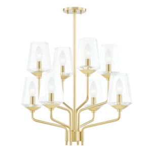 Mitzi by Hudson Valley Lighting Kayla Chandelier H420808 AGB