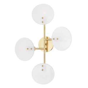 Mitzi by Hudson Valley Lighting Giselle Semi Flush H428604 AGB