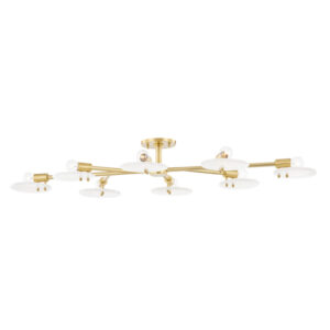 Mitzi by Hudson Valley Lighting Giselle Semi Flush H428608 AGB