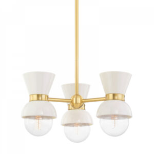 Mitzi by Hudson Valley Lighting Gillian Semi Flush H469603 AGB CCR
