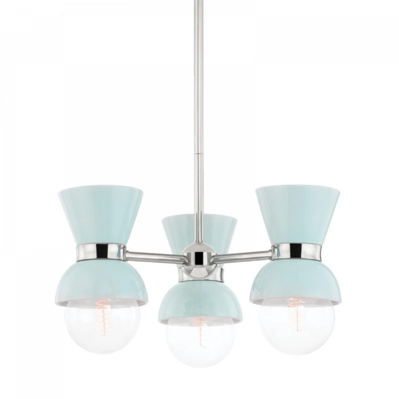 Mitzi by Hudson Valley Lighting Gillian Semi Flush H469603 PN CRB