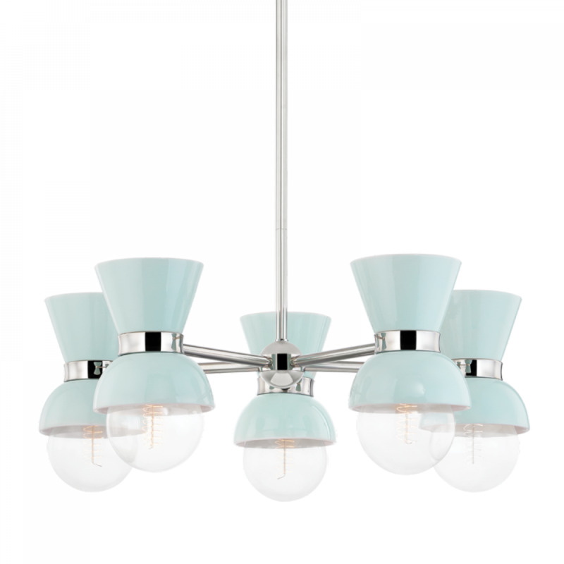 Mitzi by Hudson Valley Lighting Gillian Chandelier H469805 PN CRB