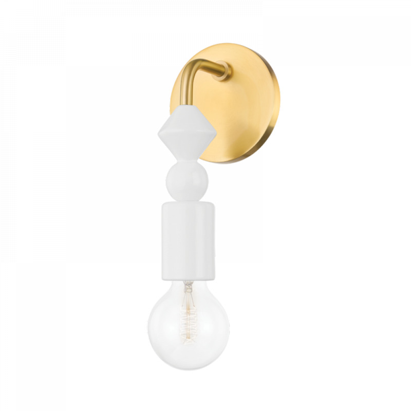 Mitzi by Hudson Valley Lighting Flora Wall Sconce H471101 AGB