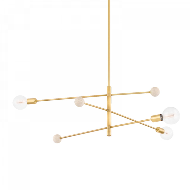 Mitzi by Hudson Valley Lighting Slater Chandelier H491803 AGB