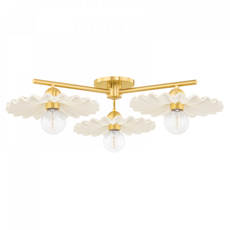 Mitzi by Hudson Valley Lighting Tinsley Semi Flush H499603 AGB CCR