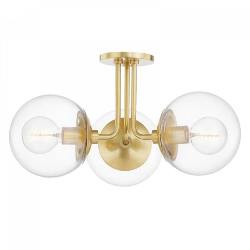 Mitzi by Hudson Valley Lighting Meadow Semi Flush H503603 AGB