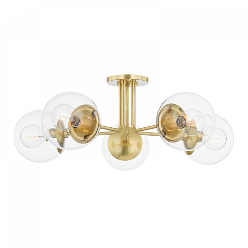 Mitzi by Hudson Valley Lighting Meadow Semi Flush H503605 AGB
