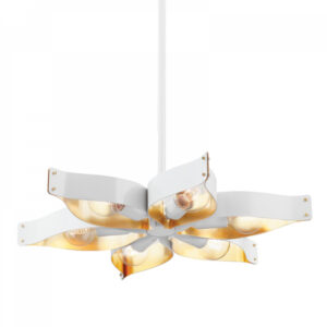 Mitzi by Hudson Valley Lighting Nala Chandelier H658806 SWH GL