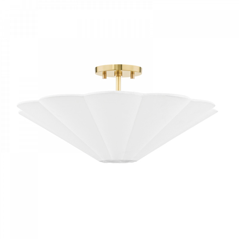 Mitzi by Hudson Valley Lighting Alana Semi Flush H676603 AGB