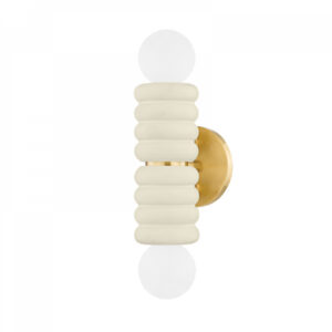 Mitzi by Hudson Valley Lighting Bibi Wall Sconce H691102 AGB CAI