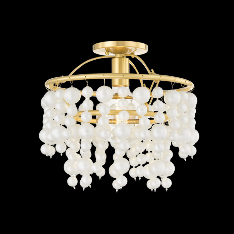 Mitzi by Hudson Valley Lighting KINSLEY Flush Mount H747601 AGB