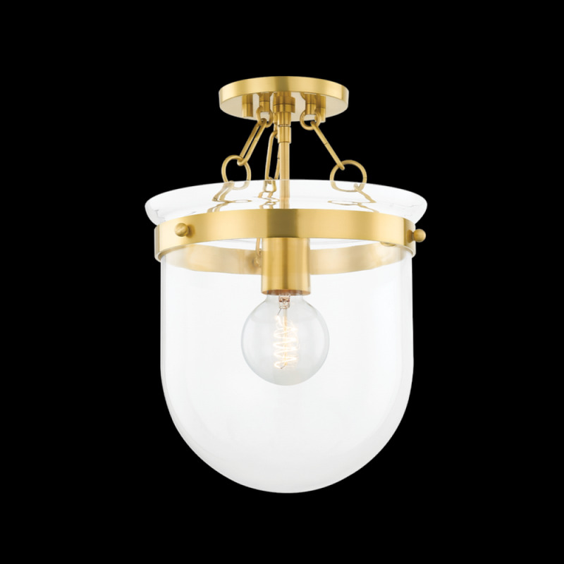 Mitzi by Hudson Valley Lighting DUNBAR Semi Flush H763601 AGB