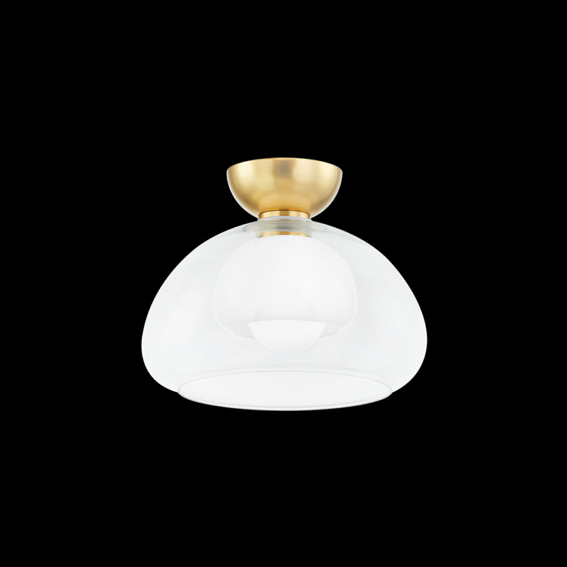 Mitzi by Hudson Valley Lighting CORTNEY Semi Flush H813601 AGB