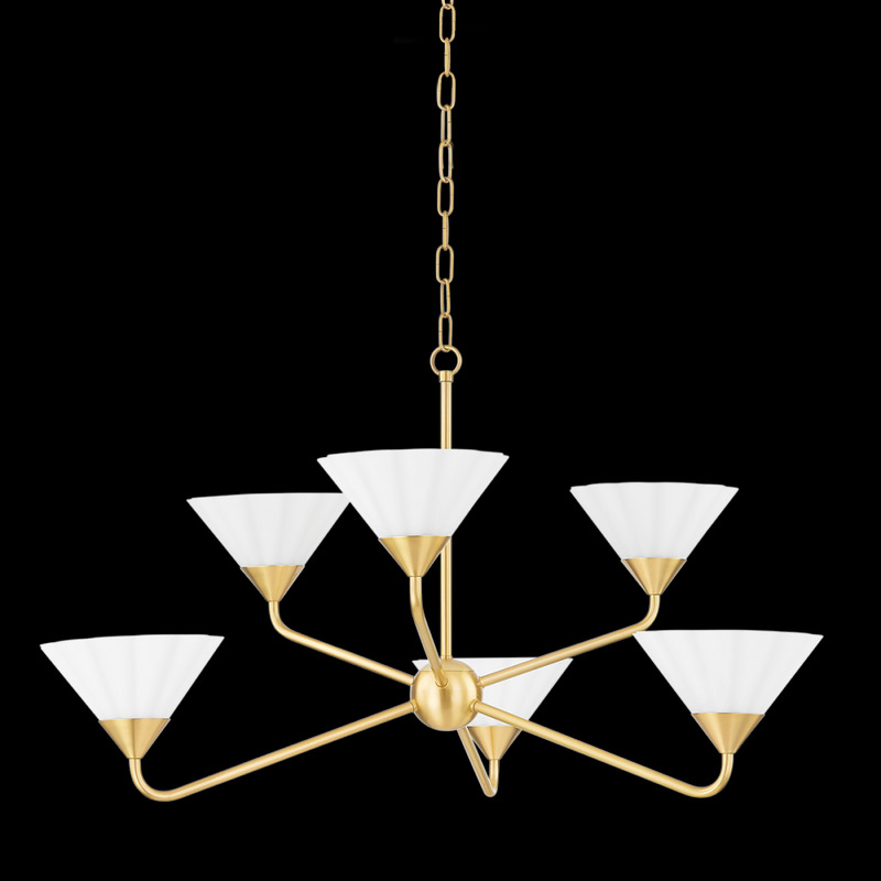 Mitzi by Hudson Valley Lighting KELSEY Chandelier H817806 AGB