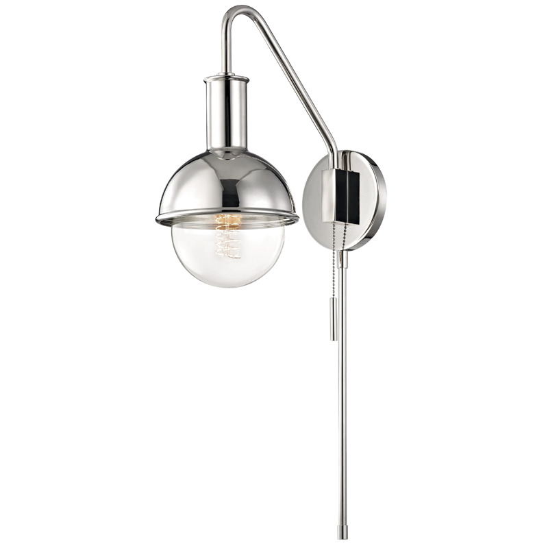 Mitzi by Hudson Valley Lighting Riley Plug In Sconce HL111101 PN