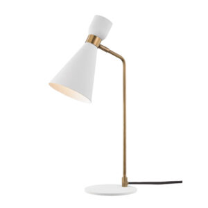 Mitzi by Hudson Valley Lighting Willa Table Lamp HL295201 AGB WH