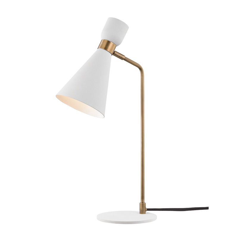 Mitzi by Hudson Valley Lighting Willa Table Lamp HL295201 AGB WH