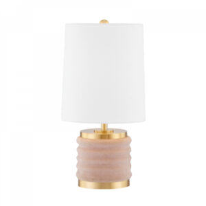Mitzi by Hudson Valley Lighting Bethany Table Lamp HL561201 AGB BLSH