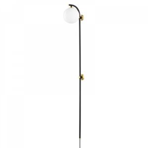 Mitzi by Hudson Valley Lighting Faye Plug in Sconce HL589201 AGB SBK