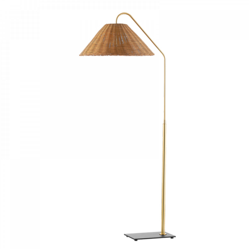 Mitzi by Hudson Valley Lighting Lauren Floor Lamp HL599401 AGB TBK