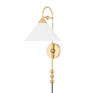 Mitzi by Hudson Valley Lighting Sang Wall Sconce HL682201 AGB