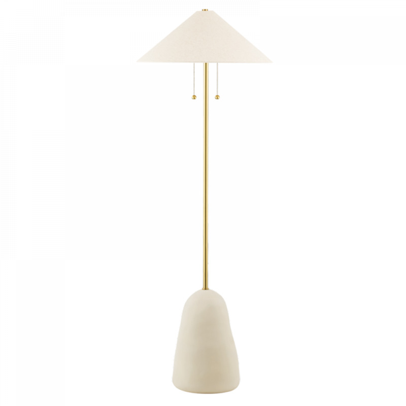 Mitzi by Hudson Valley Lighting Maia Floor Lamp HL692401 AGB CBG