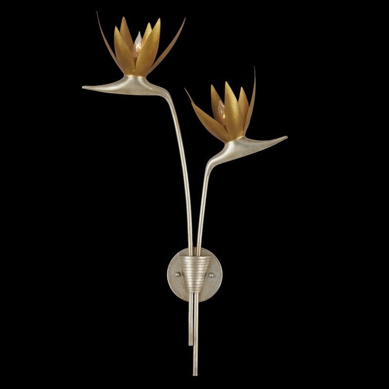 Currey Paradiso Gold & Silver Wall Sconce, Left 5000 0239