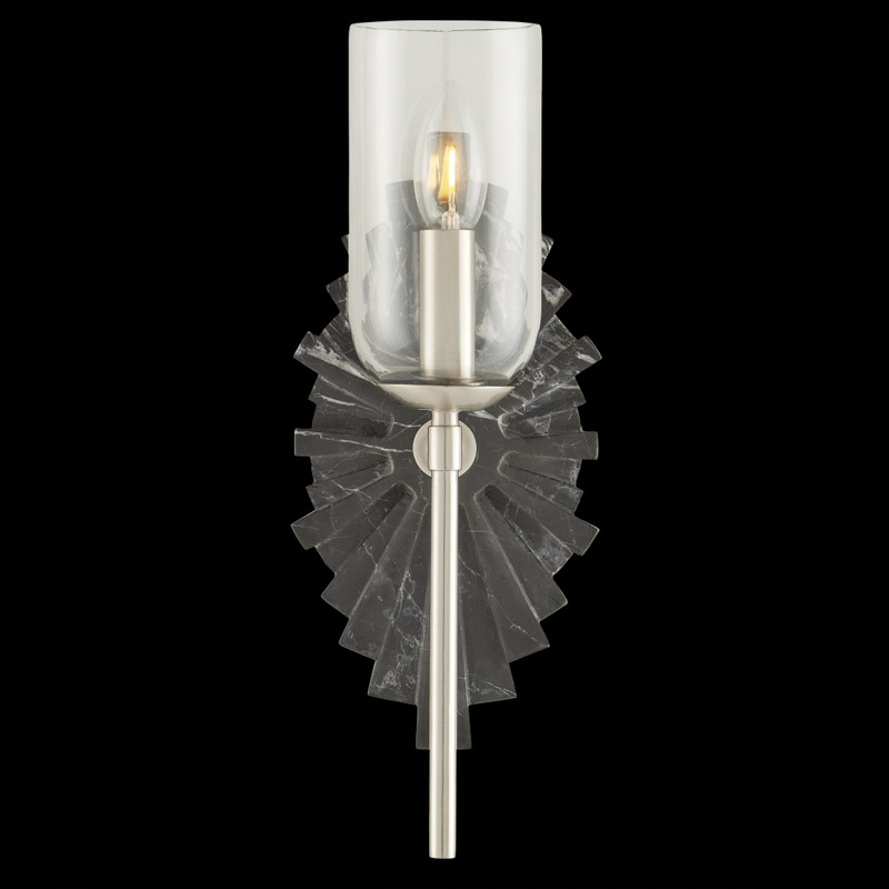 Currey Benthos Black Wall Sconce 5800 0025
