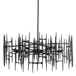 Currey Attingham Black Chandelier 9000 1091